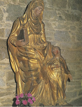 Statue de sainte Anne du XVIIe siècle